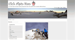 Desktop Screenshot of clubalpinsion.ch